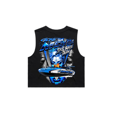 Gone Mental Ski Race Team Ladies Crop Tank